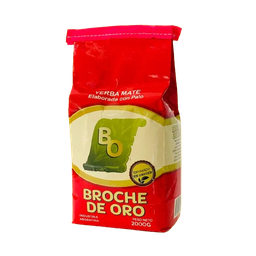 BROCHE DE ORO YERBA x2KG