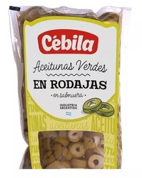 CEBILA ACEITUNA VERDE x450g RODAJA