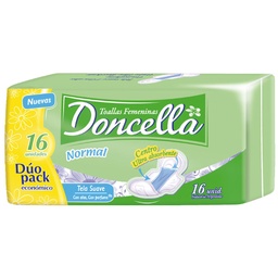 DONCELLA TOALLA NORMAL x16u ALA DEO