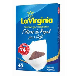LA VIRGINIA FILTRO PAPEL x40u