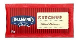 HELLMANNS KETCHUP 196x8g PORCION