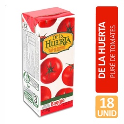 DE LA HUERTA TOMATE PURE x210g