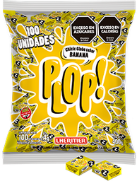 PLOP CHICLE BLISTER x400g BANANA