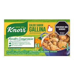 KNORR CALDO CUBITO x6u GALLINA
