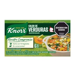KNORR CALDO CUBITO x6u VERDURA