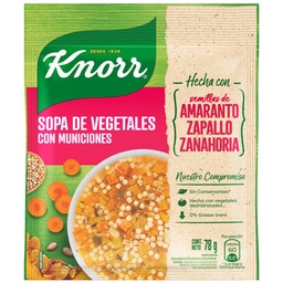 KNORR SOPA VEG C/AMARANTO x78g
